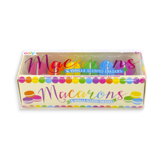 Macarons Vanilla-Scented Erasers